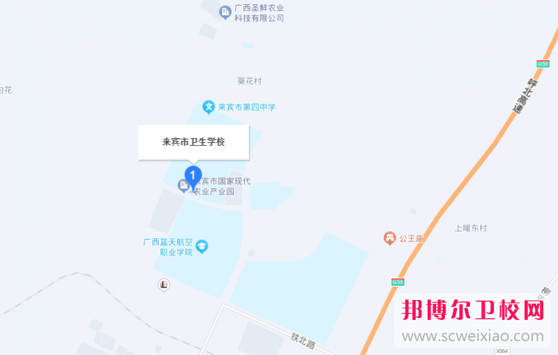 來賓市衛(wèi)生學(xué)校地址在哪里，哪個(gè)地區(qū)，哪個(gè)城市?