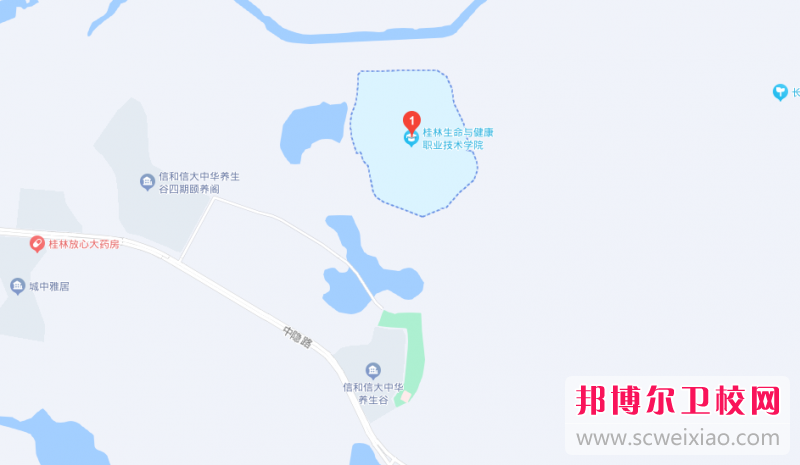 桂林生命與健康職業技術學院地址在哪里，哪個地區，哪個城市?