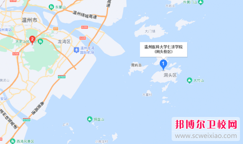 溫州醫科大學仁濟學院地址在哪里，哪個地區，哪個城市?