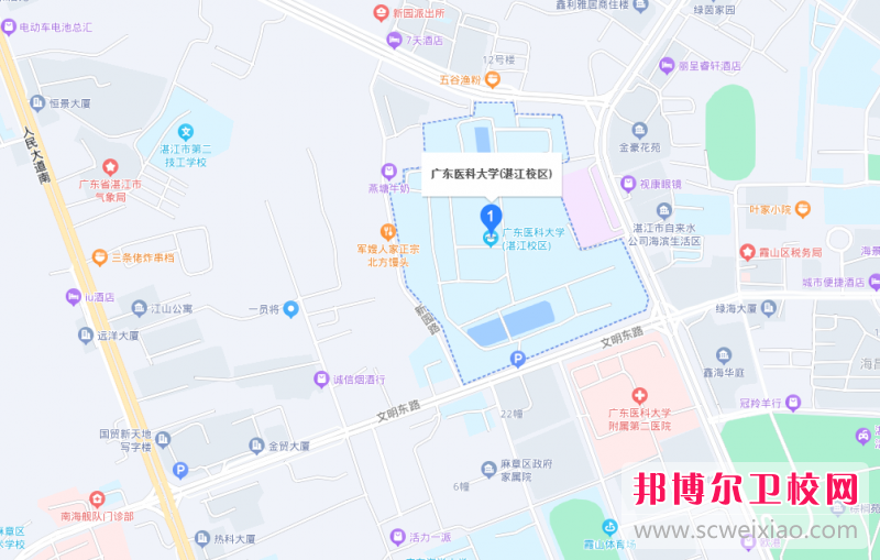 廣東醫科大學地址在哪里，哪個地區，哪個城市?